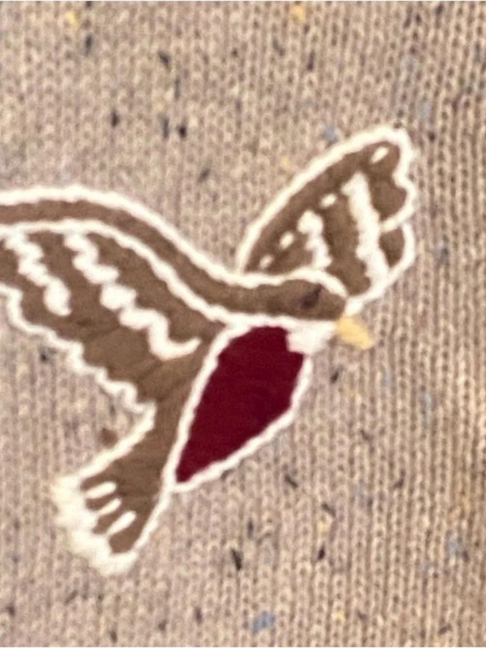 Christopher & Banks Y2K Bird Embroidered Cardigan Wool Blend Large‎